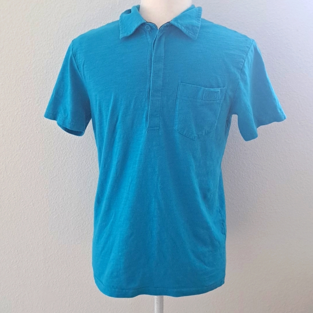 A/X Armani Exchange Blue Polo Shirt size Small